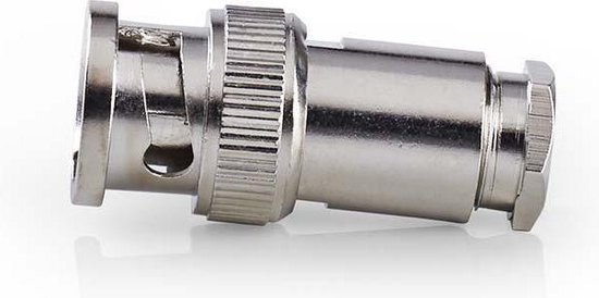Nedis BNC-connector | Mannelijk | Voor 5,0mm-coaxkabels | 25 stuks | Metaal [CVVC01903ME]