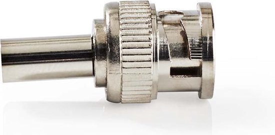 Nedis BNC-connector | Mannelijk | Voor 6,0mm-coaxkabels | 25 stuks | Metaal