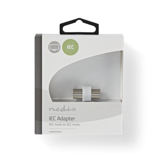 Nedis Adapter Coax | IEC (coax) male - IEC (coax) male