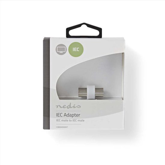 Nedis Adapter Coax | IEC (coax) male - IEC (coax) male