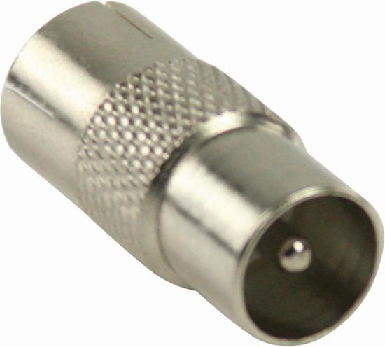 Nedis Coaxadapter | IEC (Coax) Male - IEC (Coax) Female | Metaal [CSGB40942ME]