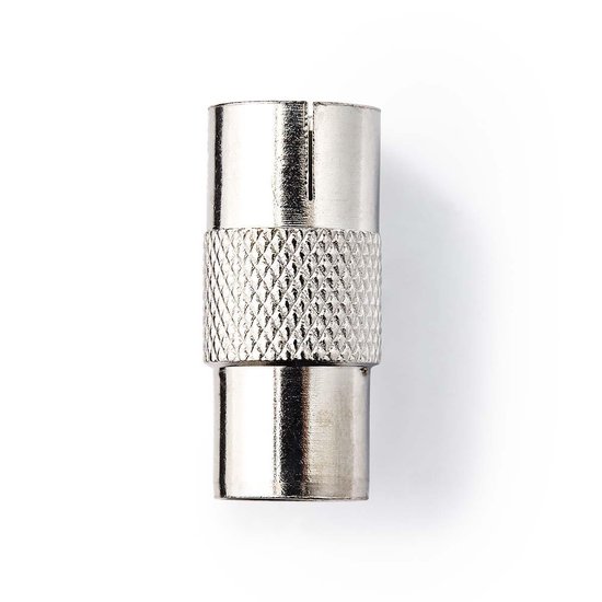 Nedis Coaxadapter | IEC (Coax) Male - IEC (Coax) Female | Metaal [CSGP40942ME]