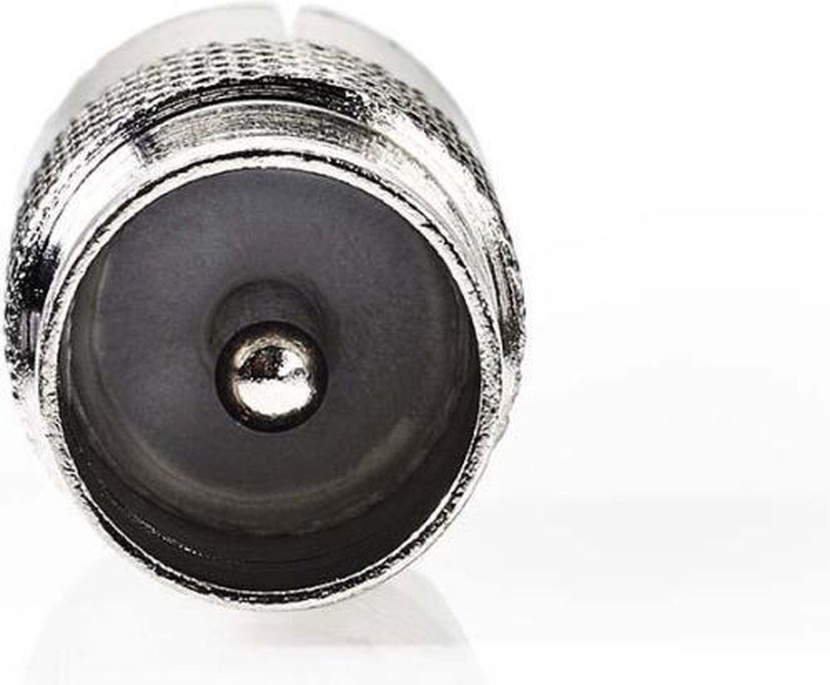 Nedis Coaxadapter | IEC (Coax) Male - IEC (Coax) Female | Metaal [CSGP40942ME]