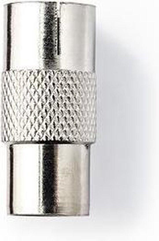 Nedis Coaxadapter | IEC (Coax) Male - IEC (Coax) Female | Metaal [CSGP40942ME]