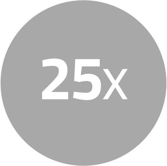 Nedis F-connector | Mannelijk | Voor 6,4mm-coaxkabels | 25 stuks | Metaal