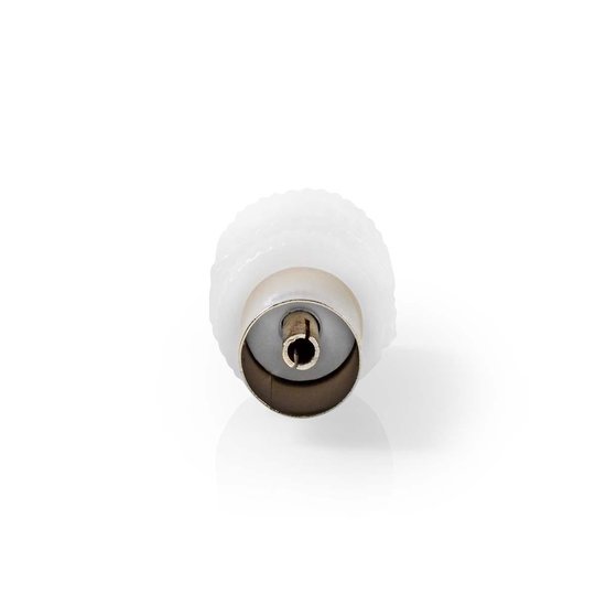 Nedis IEC (Coax) -Connector | Male + Female - Recht | 2 Stuks | [CSGB40999WT] - Wit