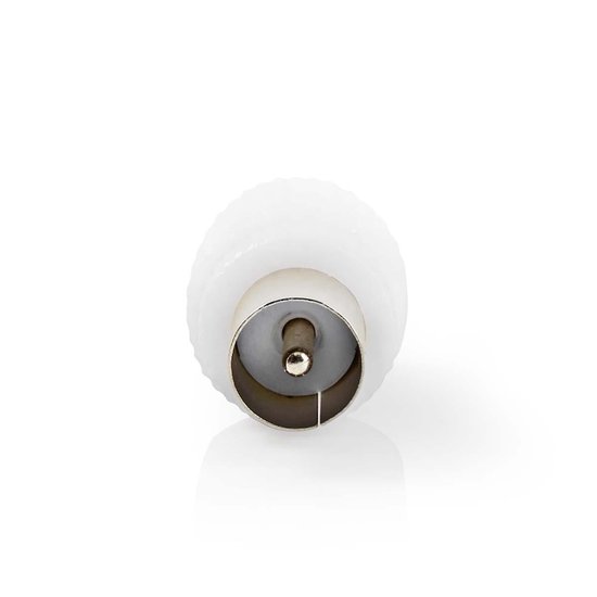 Nedis IEC (Coax) -Connector | Male + Female - Recht | 2 Stuks | [CSGB40999WT] - Wit