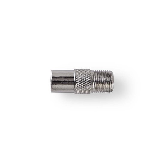 Nedis Satelliet- en antenne-adapter | Coax male - F female | 10 stuks | Metaal [CSGP41954ME]