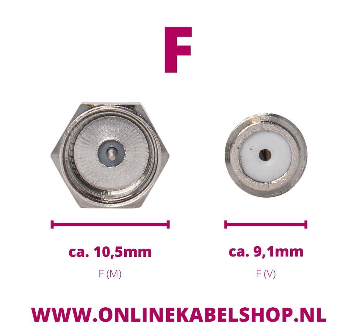 Nedis Satelliet- en Antenne-Adapter | F Female - F Female | Metaal