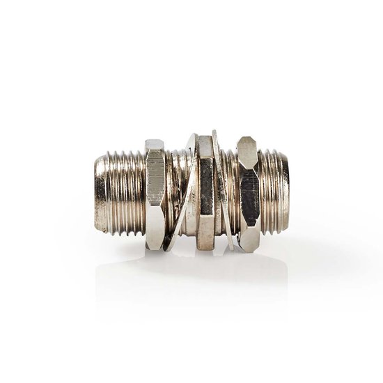 Nedis Satelliet- en Antenne-Adapter | F Female - F Female | Metaal