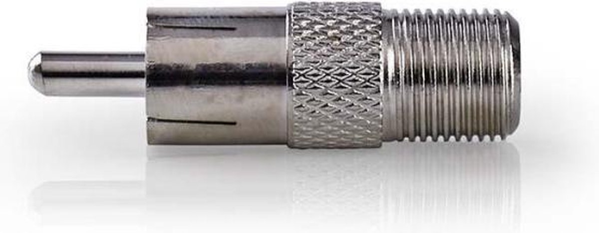 Nedis Satelliet- en antenne-adapter | F male - F female | 10 stuks | Metaal [CSGP41970ME]