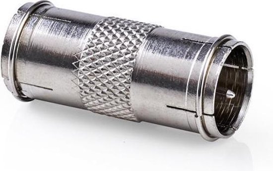 Nedis Satelliet- en antenne-adapter | F-quick male - F-quick male | 10 stuks | Metaal
