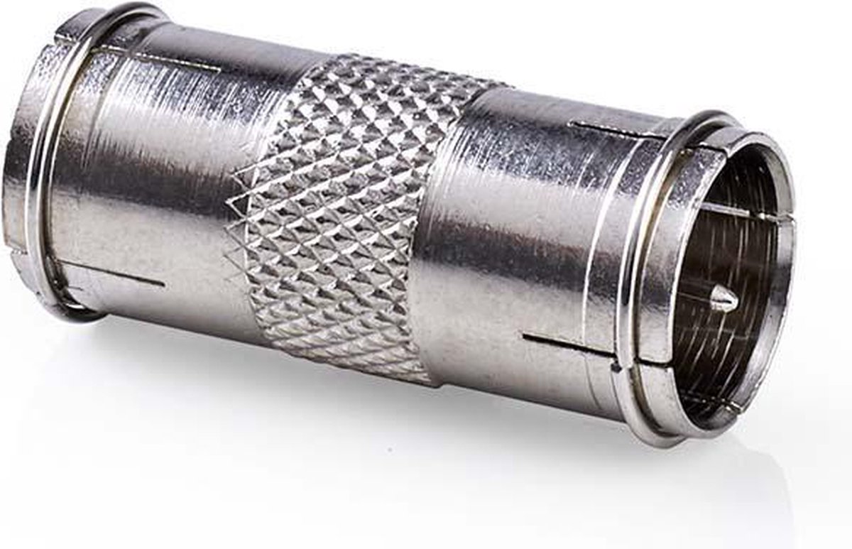 Nedis Satelliet- en antenne-adapter | F-quick male - F-quick male | 10 stuks | Metaal