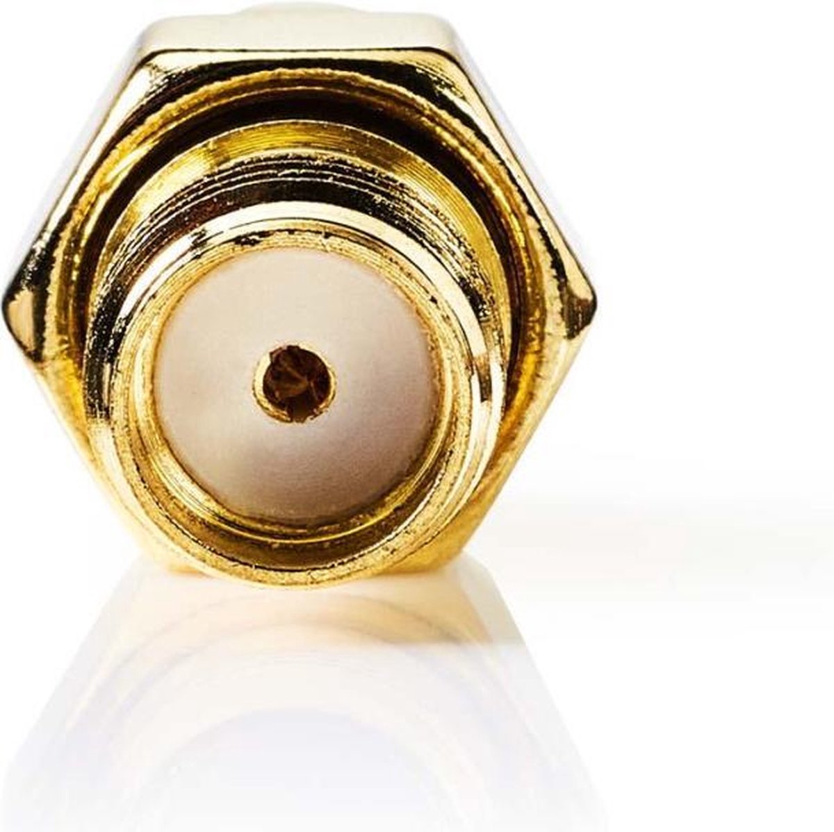 Nedis SMA-Adapter | SMA Male (Omgekeerde Polariteit) - SMA Female | 2 Stuks | - Goud