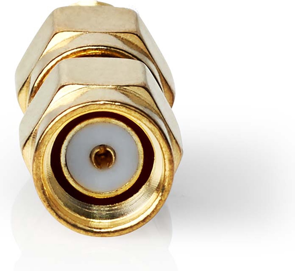 Nedis SMA-Adapter | SMA Male (Omgekeerde Polariteit) - SMA Female | 2 Stuks | - Goud