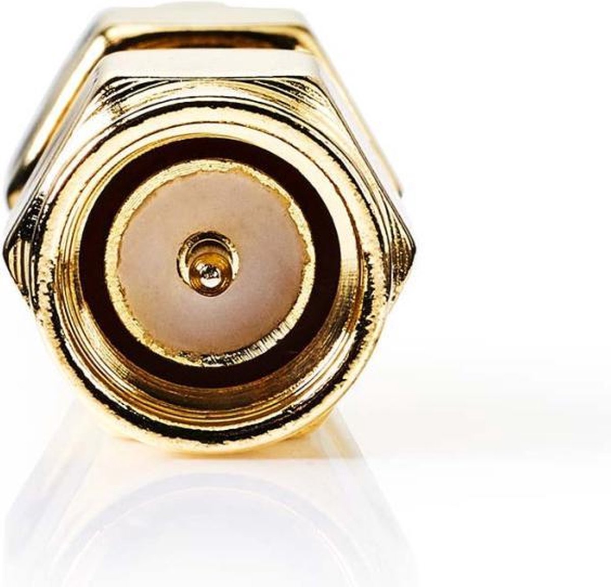 Nedis SMA-Adapter | SMA Male (Omgekeerde Polariteit) - SMA Male | 2 Stuks | - Goud