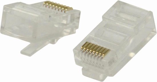 Nedis Netwerkconnector | RJ45 (8P8C) Male - 10 Stuks | Transparant [CCGB89300TP]
