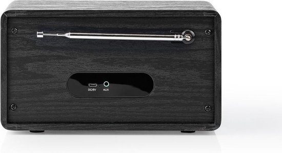 Nedis DAB+ Radio | 4,5 W | FM | Klok & Wekkerfunctie | - Zwart
