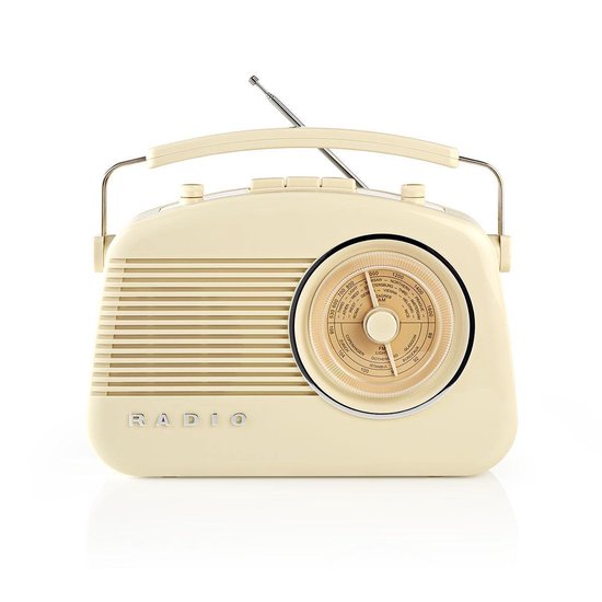 Nedis FM-radio | 4,5 W | Draaggreep | | Ivoor