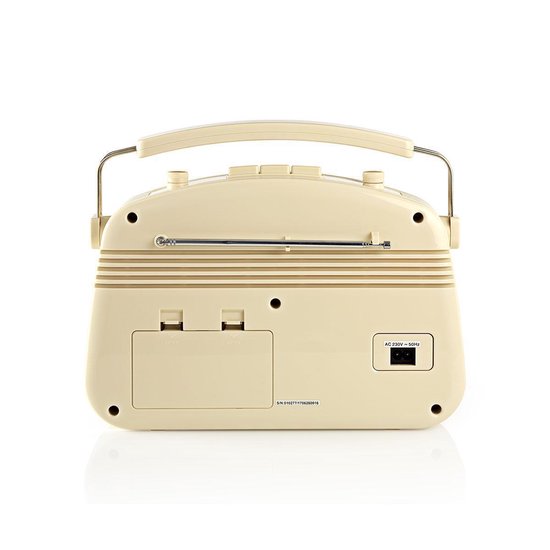 Nedis FM-radio | 4,5 W | Draaggreep | | Ivoor