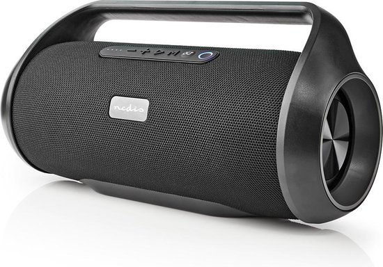 Nedis Party-Boombox | 12 Uur Speeltijd | Bluetooth® | TWS | Handvat | - Zwart