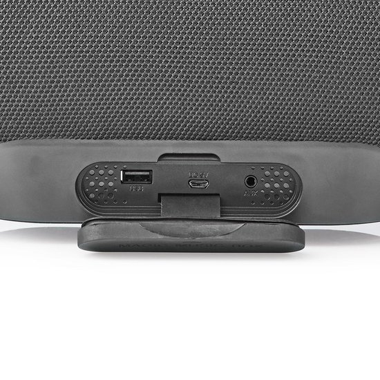 Nedis Party-Boombox | 12 Uur Speeltijd | Bluetooth® | TWS | Handvat | - Zwart