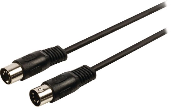 Nedis DIN-Audiokabel | DIN 5-Pins Male - DIN 5-Pins Male | 1,0 m | - Zwart