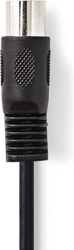 Nedis DIN-Audiokabel | DIN 5-Pins Male - DIN 5-Pins Male | 2,0 m | - Zwart