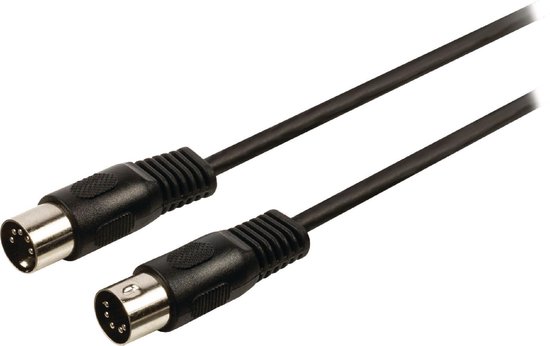 Nedis DIN-Audiokabel | DIN 5-Pins Male - DIN 5-Pins Male | 2,0 m | - Negro