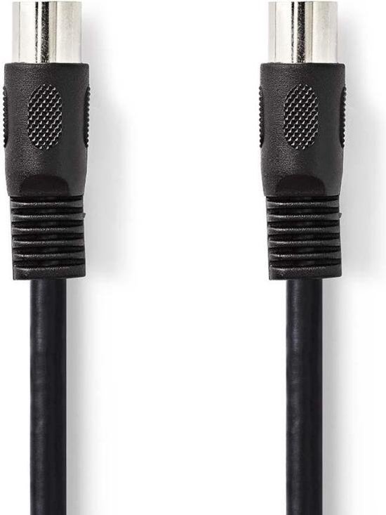 Nedis DIN-Audiokabel | DIN 5-Pins Male - DIN 5-Pins Male | 2,0 m | - Zwart
