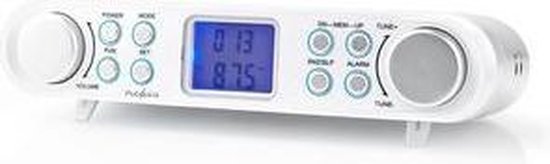 Nedis FM-Radio | Keukenradio Onderbouw | 30 Voorkeurstations | Display met Automatische Dimmer | - Wit