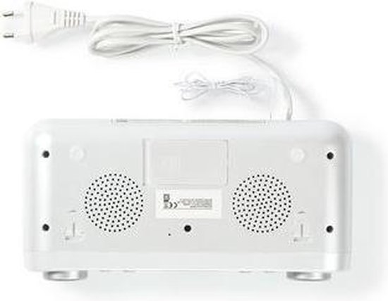 Nedis FM-Radio | Keukenradio Onderbouw | 30 Voorkeurstations | Display met Automatische Dimmer | - Wit