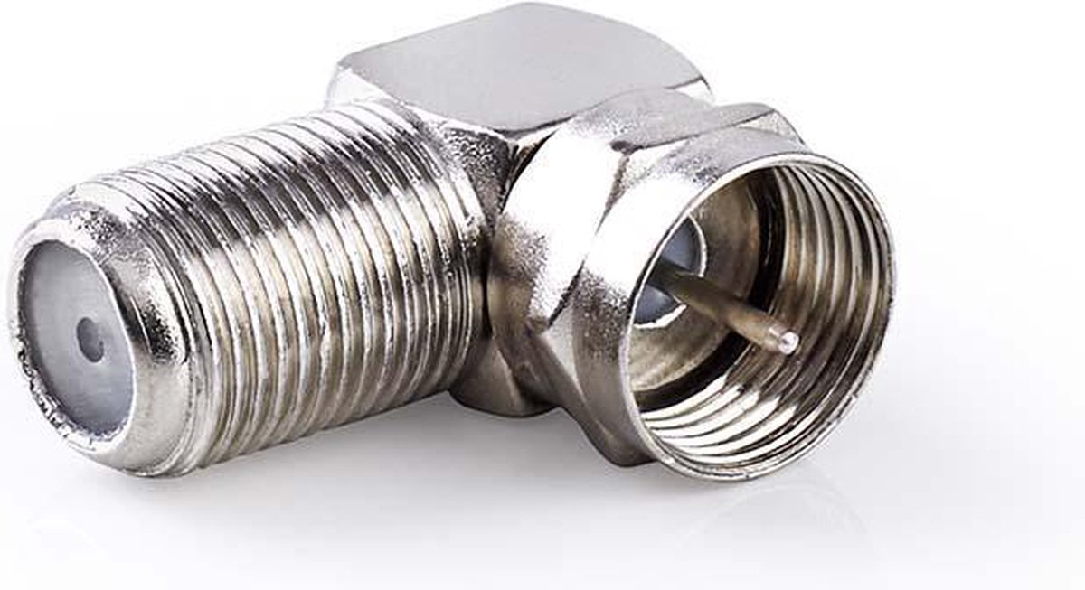 Nedis Satelliet- en antenne-adapter | F male - F female | 10 stuks | Metaal [CSGP41942ME]