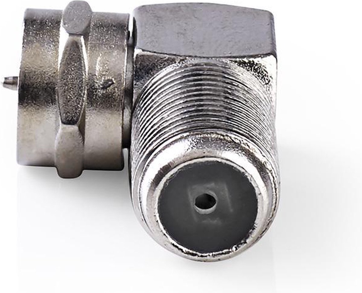 Nedis Satelliet- en antenne-adapter | F male - F female | 10 stuks | Metaal [CSGP41942ME]