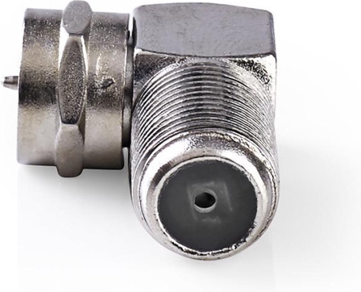 Nedis Satelliet- en antenne-adapter | F male - F female | 10 stuks | Metaal [CSGP41942ME]
