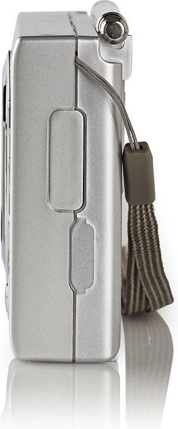 Nedis FM-radio | 1,5W | Wereldontvanger | Alarmfunctie | - Grijs