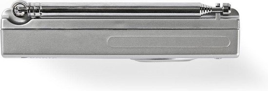 Nedis FM-radio | 1,5W | Wereldontvanger | Alarmfunctie | - Grijs