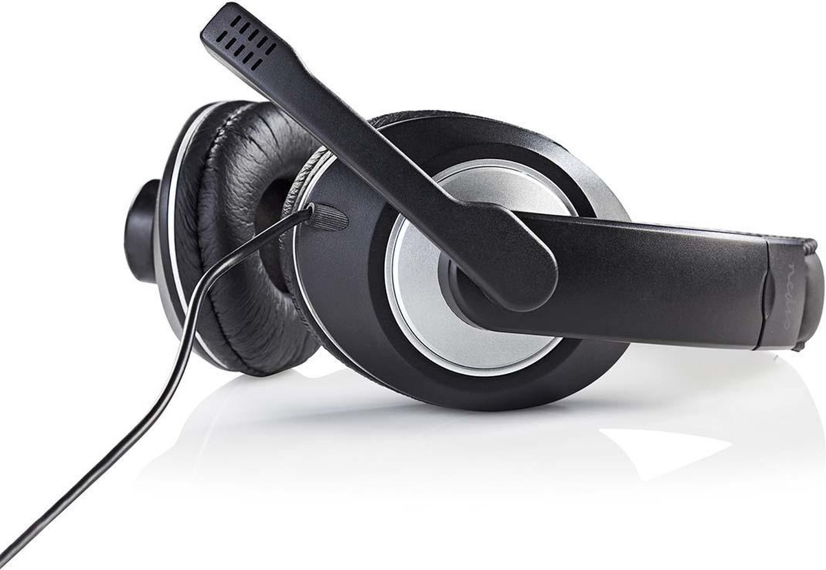 Nedis PC-headset | Over-ear | Microfoon | Dubbele 3,5 mm connector - Zwart