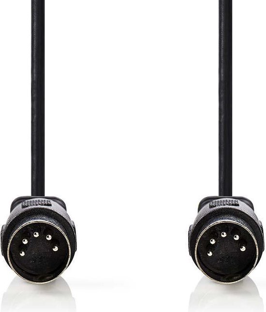 Nedis DIN-Audiokabel | DIN 5-Pins Male - DIN 5-Pins Male | 3,0 m | - Zwart