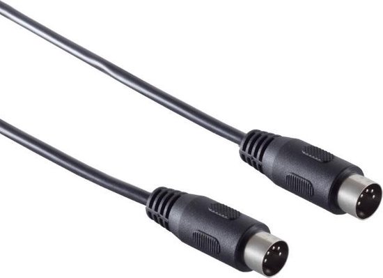 Nedis DIN-Audiokabel | DIN 5-Pins Male - DIN 5-Pins Male | 3,0 m | - Zwart