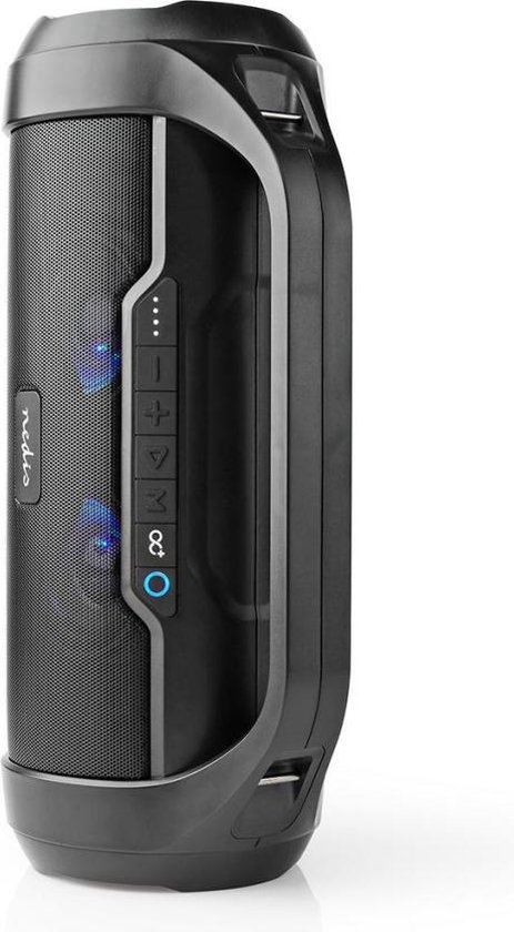 Nedis Party-Boombox | 9 Uur Speeltijd | Bluetooth® | TWS | Party-Lichten | - Zwart