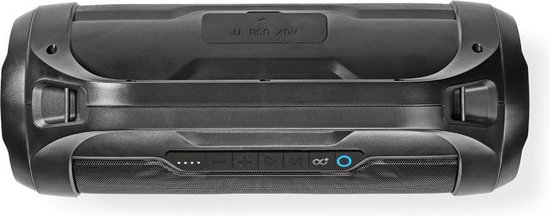 Nedis Party-Boombox | 9 Uur Speeltijd | Bluetooth® | TWS | Party-Lichten | - Zwart