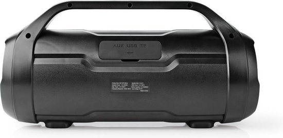 Nedis Party-Boombox | 9 Uur Speeltijd | Bluetooth® | TWS | Party-Lichten | - Zwart