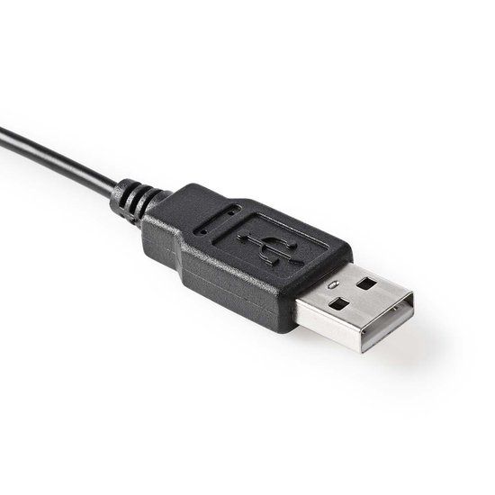 Nedis Bedrade Microfoon | USB | Zwart/ - Grijs