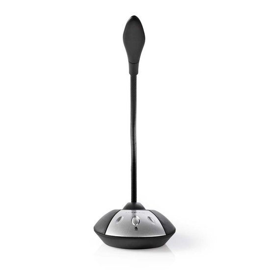 Nedis Bedrade Microfoon | USB | Zwart/ - Grijs