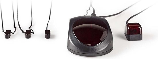 Nedis Infrarood Extender voor Afstandsbediening | 433,92 MHz | Bedien 3 apparaten | Bereik van 6 m | - Zwart