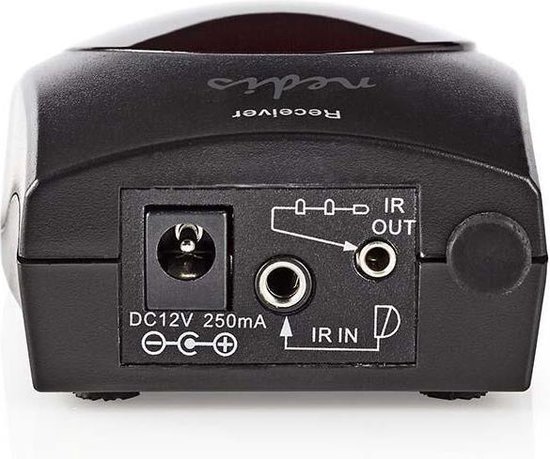 Nedis Infrarood Extender voor Afstandsbediening | 433,92 MHz | Bedien 3 apparaten | Bereik van 6 m | - Zwart