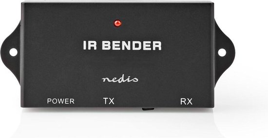 Nedis IR-Extender voor Afstandsbedieningen | 30 - 60 KHz | Voor 3 Apparaten | 7,0 m Bereik | - Zwart