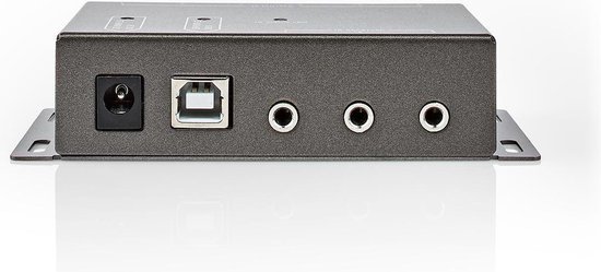 Nedis IR-Extender voor Afstandsbedieningen | 30 - 60 KHz | Voor 6 Apparaten | 10,0 m Bereik | Antraciet - Zwart