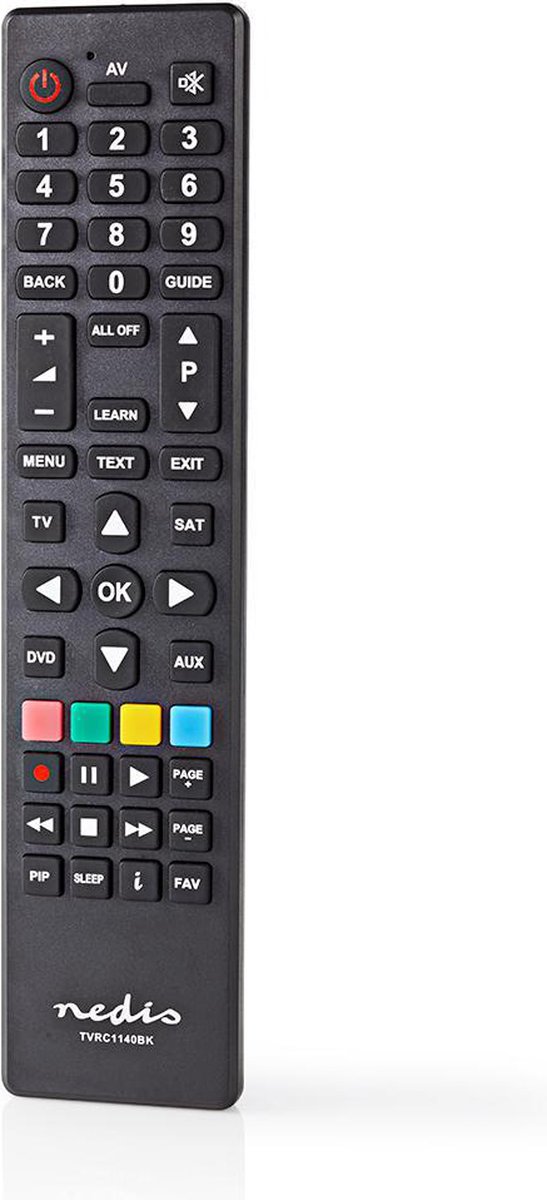 Nedis Universele afstandsbediening | PC-Programmeerbaar | Bedient 4 Apparaten - Zwart